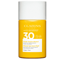 Face sun protection fluid mineral filter
