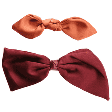 Punto Di Raso Su Fermaglio - arancio & bordeaux