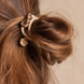 Hair Tie Metal Details 3-pack Cream