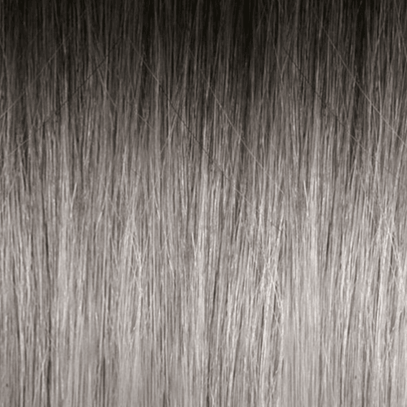 Keratin Hair Extensions 50/55 cm - 1B/Silver, black/silver