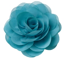 Flower on clip, turquoise