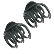 Hair Clip Round Medium, 45 mm, 2 pcs. - Matt Black