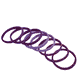 Super soft hair tie, purple, 8 pieces