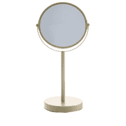 Miroir de Maquillage - doré, x1 et x2