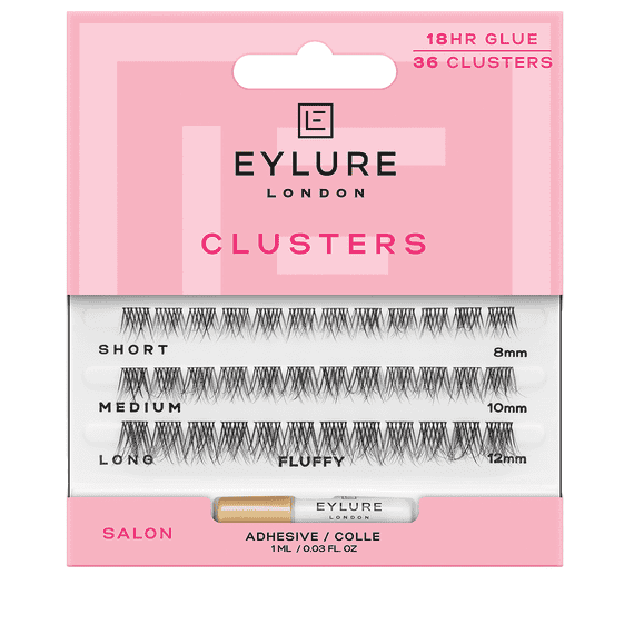 Eyelashes Clusters – Black Fluffy