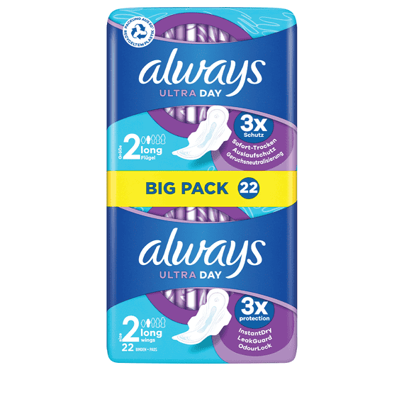 Assorbenti Igienici Long con Ali Big Pack - 22 Pz.