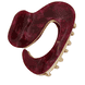 Hair Clip With Curved Acrylic Plate