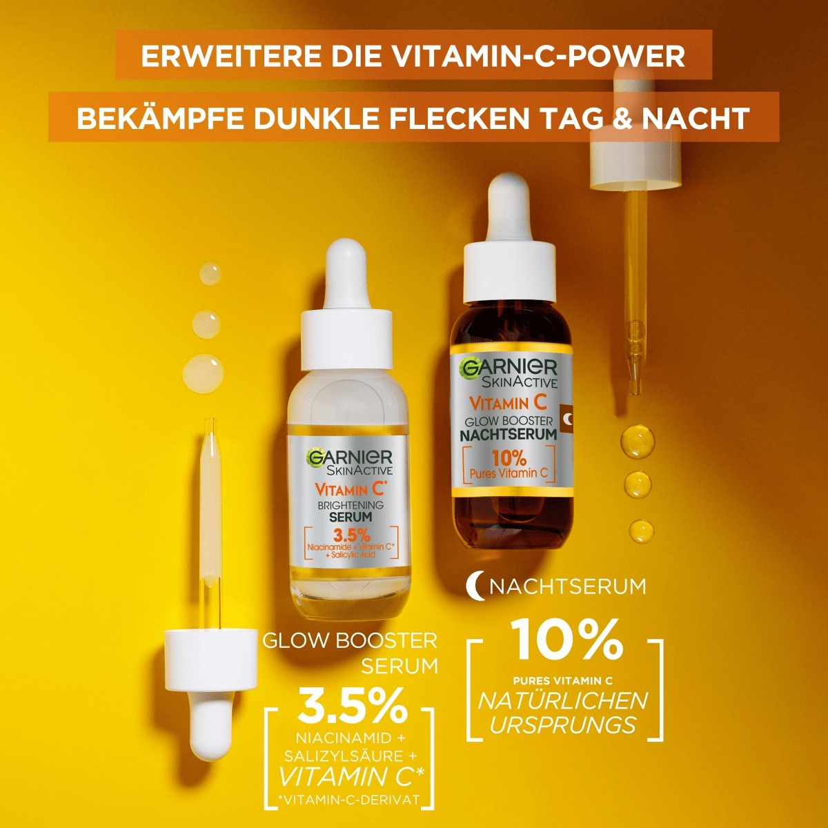 Garnier • Vitamin C Glow Booster Nachtserum •