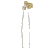 Hairpins With Rhinestones, Set Of 5