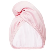 Double-Sided Satin Hair Towel Wrap - Satin Pink