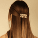 Pince à cheveux en forme de chaîne et avec perles, 2 pièces