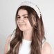 Wide Pearl Headband - Cream