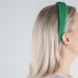 Cerchietto e Scrunchie in Maglia - verde e fucsia
