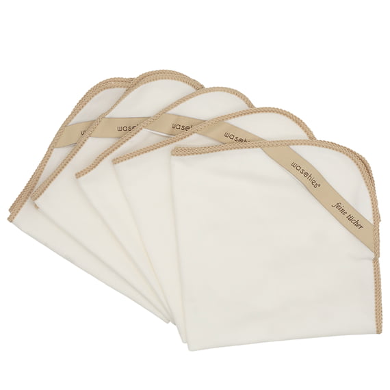 Feine Gesichtstücher Beige 5er Set
