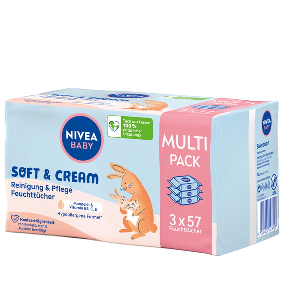 Trio Salviettine Soft & Cream