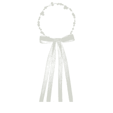 Delicate Silver Pearl Headband