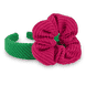 Cerchietto e Scrunchie in Maglia - verde e fucsia