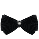 Barrette Bow Black
