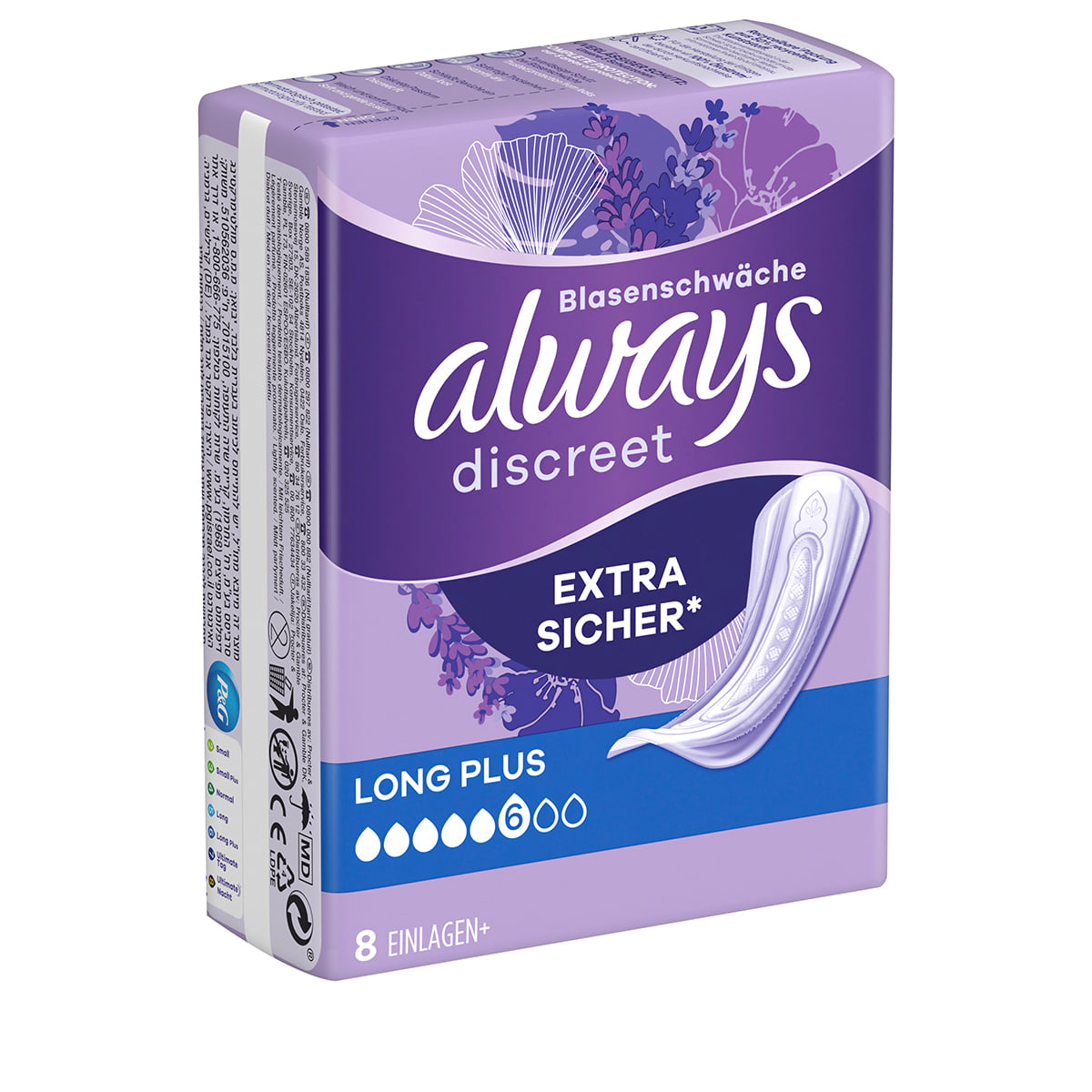 Always • Discreet Inkontinenz Einlagen Long Plus 8 Stk. • haar-shop.ch