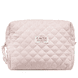 Large Toiletry Bag In Pink-Checkered Quilt
