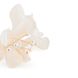 Haarnadel mit Tüllblumen und Perlen, lachs, 2 Stück