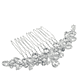 Rhinestone Flowers On Hair Comb