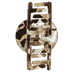 Acrylic Clamp In 2 Shapes - brown & chocolate brown marbled