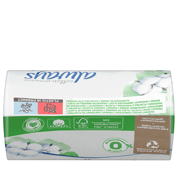 Serviettes Hygiéniques Long avec Ailettes Big Pack - 18 Pcs.