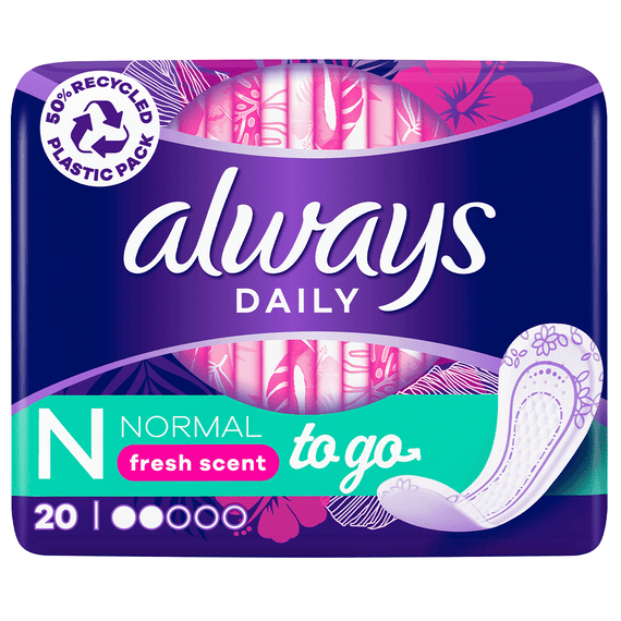 Salvaslip Normal Fresh Scent To Go - 20 Pz.
