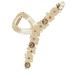 Hair Clip With Small Flowers & Rhinestones