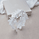 Cerchietto romantico con fiori in tessuto e perle