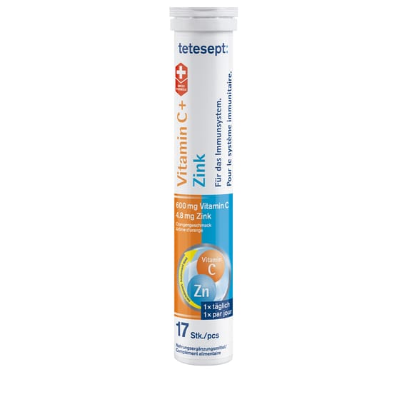 Vitamin C + Zink - 17 Brausetabletten