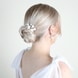 Hair Comb With Flowers - Gold