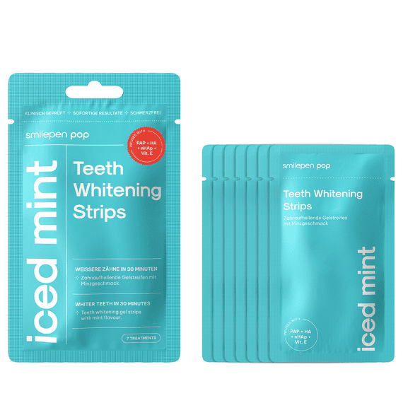 Pop Iced Mint Whitening Strips 7x2