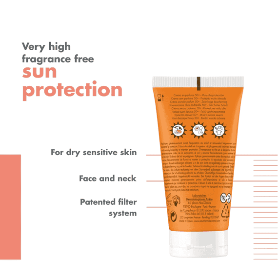 Sun cream without fragrance SPF50+