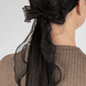Frenchclip mit Schleife und Scrunchie - schwarz