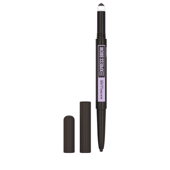 Eyebrow pencil outlet and powder