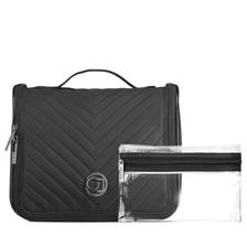 Borsa Da Toilette Con Funzione Appendiabiti - Nero
