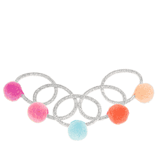 Elif Hair Tie – Pompom Light