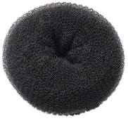 Knotenrolle gross, 11 cm Dia, schwarz