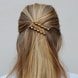 Hair Slider 5 Knots & Plain Gold (2 pcs.)