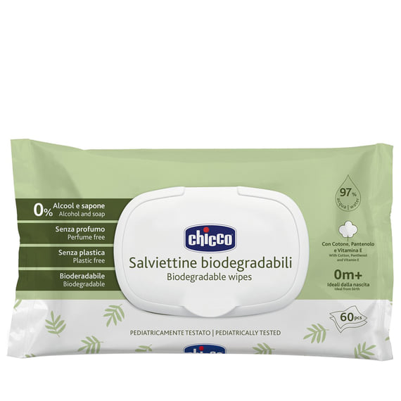 Panni per la pulizia Biodegradabili - 60 pz.