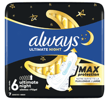 Binde Ultimate Night - Protection Maximale Avec Ailes - 7 pcs.