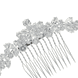 Rhinestone Flowers On Hair Comb