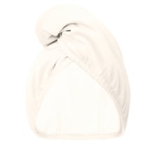 Double-Sided Satin Hair Towel Wrap - Satin Beige