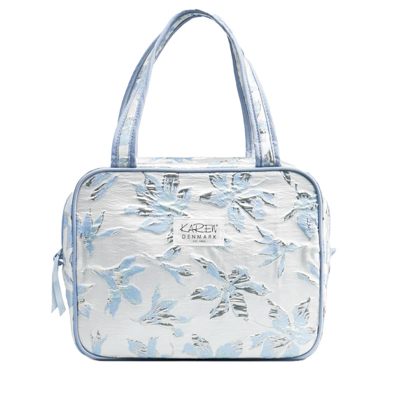 Kosmetiktasche mit Griff  - Blue Brocade