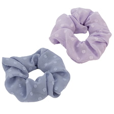 Scrunchie strutturato con elastico ritorto, 9 cm di diametro, 2 pezzi