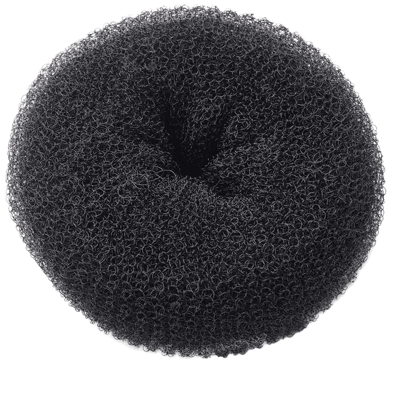 Bun roll large, 11 cm dia, black