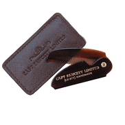 Folding Pocket Moustache Comb WITH Leather Case
