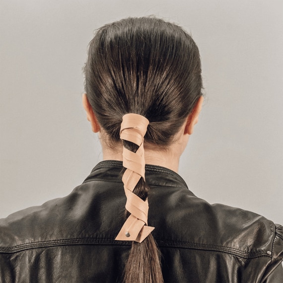 Leather Band Long Bendable Camel